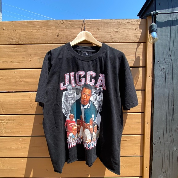 "Jigga" Jay-Z Hard Knock Life bootleg T-shirt in Black Men US XL - Picture 2 of 3
